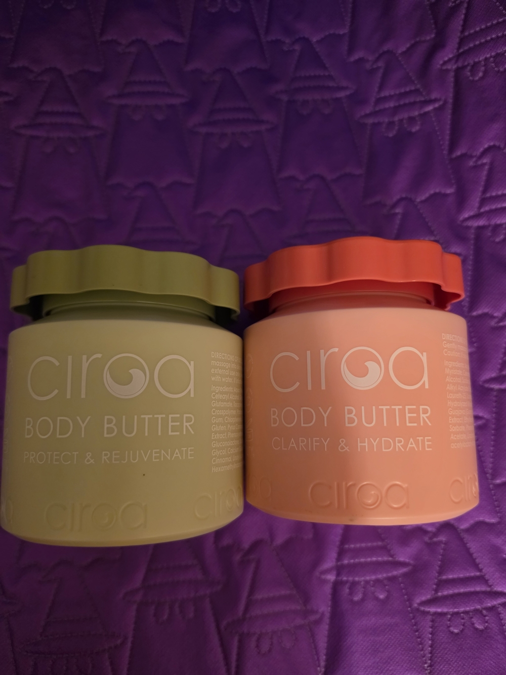 Set of 2 Ciroa Body Butter Watermelon Guava & Pear Jasmine 15.8 oz Each New